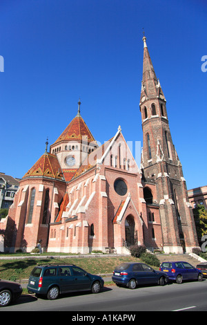 Iglesia calvinista en la zona de Buda, Budapest, Hungría Foto de stock