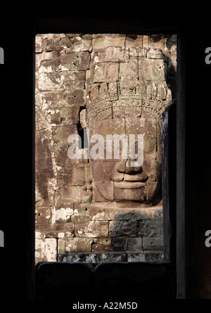 Templo Bayon Camboya - la última cara Foto de stock