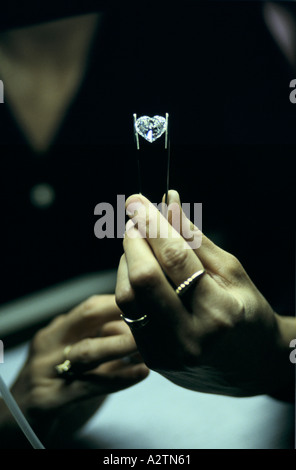 Diamante en forma de corazón en Antwerp, Bélgica. Foto de stock