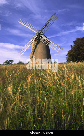 Bembridge Windmill propiedad del Fideicomiso Nacional Isle of Wight Hampshire Inglaterra Foto de stock