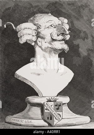 Ilustración de Gustave Doré para las aventuras del barón Munchausen Foto de stock