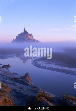 Mont Saint Michel. Manche, Normandía, Francia Foto de stock