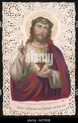 Sagrado Corazón de Jesús Foto de stock
