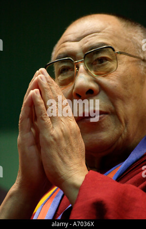 Israel, el 14º Dalai Lama Tenzin Gyatso Febrero de 2006 Foto de stock