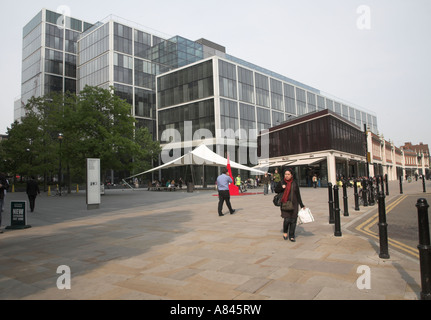 La Plaza del Obispo, Spitalfields, Londres, Inglaterra, E1 Foto de stock