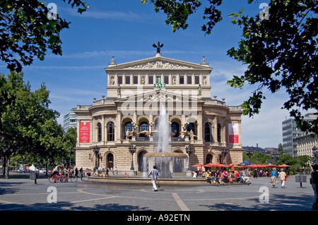 La antigua Ópera, Frankfurt/Main, Hesse, Alemania, Europa Foto de stock