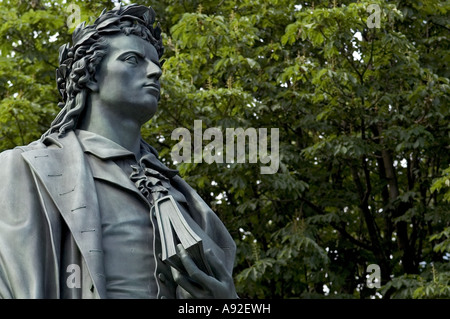 Monumento de Friedrich Schiller, Frankfurt/Main, Hesse, Alemania, Europa Foto de stock