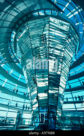 La cúpula del Reichstag de Berlín por Norman Forster interieur