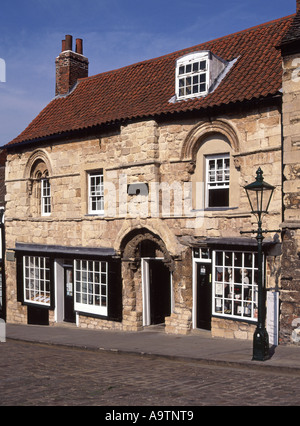 La Casa del judío es una de las primeras casas de la ciudad existente en Inglaterra sobre una colina empinada Lincoln Inglaterra Lincolnshire Foto de stock