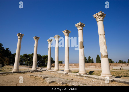 Grupo de columnas jónicas del templo Asklipieion Kos Kos Grecia