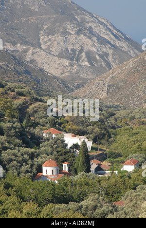 Paisaje de Creta en el lejano oeste de Hania provincia Foto de stock
