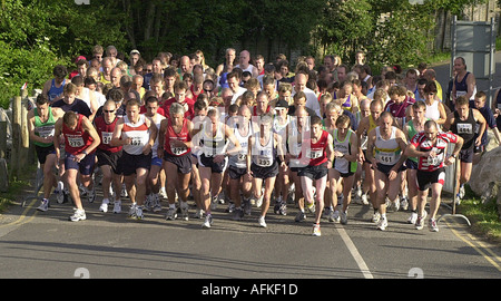 Los corredores de larga distancia imagen Jim Tampin Foto de stock