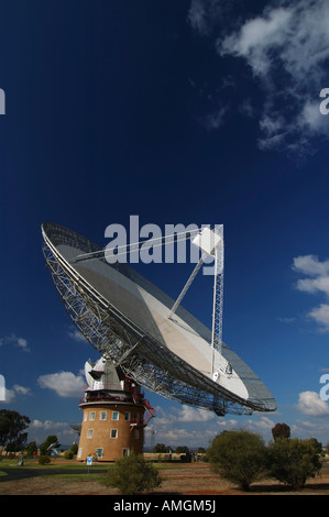 'El plato' - radio telescopio Parkes, Nueva Gales del Sur (NSW), Australia Foto de stock