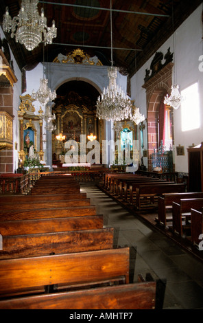 Portugal, Madeira, Funchal, Wallfahrtskirche Monte bei Nossa Senhora de Monte Foto de stock