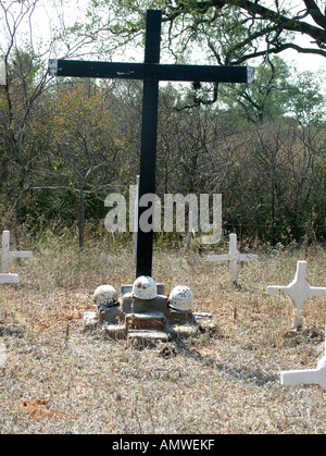 Cementerio militar boliviano de la guerra del Chaco en la desierta