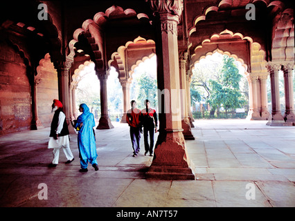 Agra Fort Complejo Royal Apartments Delhi India Foto de stock