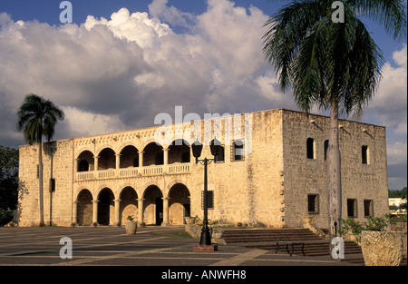 República Dominicana, Santo Domingo, la zona colonial de la ciudad vieja Alcázar de Colón Foto de stock