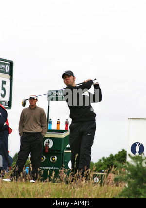 Pablo Casey English golfista profesional en 2007 en el British Open de Golf en Carnoustie, Escocia Foto de stock