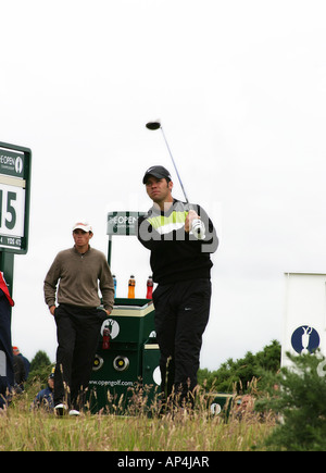 Pablo Casey English golfista profesional en 2007 en el British Open de Golf en Carnoustie, Escocia Foto de stock