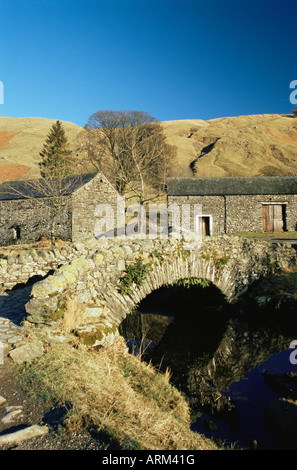 Watendlath Village, Lake District, Cumbria, Inglaterra, Reino Unido, Europa Foto de stock