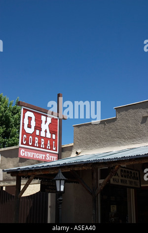 OK Corral Tombstone Arizona, EE.UU. Foto de stock