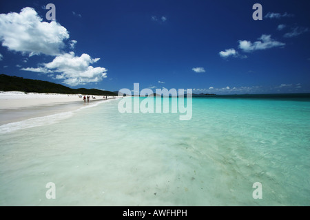 Playa Whitehaven Foto de stock