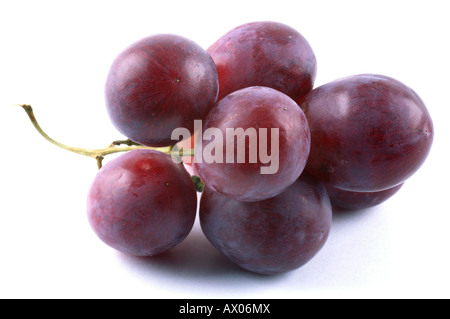 Detalle de las uvas rojas Weintraube Trauben Foto de stock