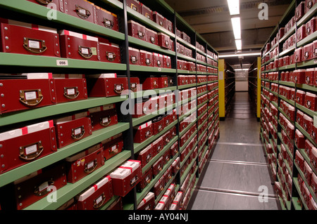 Oficina de registros de los Archivos Nacionales de Kew, cerca de Londres, Inglaterra. Foto de stock