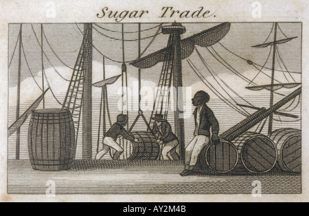 La esclavitud en Gran Bretaña en 1823 Foto de stock
