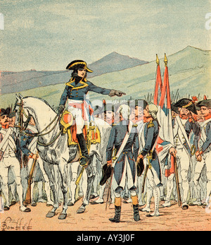 Napoleón en Rivoli Foto de stock