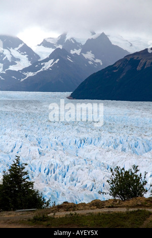 El Glaciar Perito Moreno ubicado en el Parque Nacional Los Glaciares en la Patagonia Argentina Foto de stock