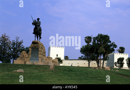 Monumento colonial alemán fortaleza en Windhoek, Namibia Foto de stock