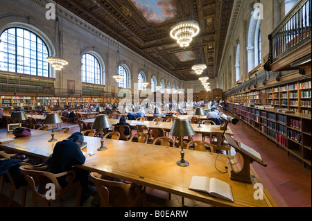 Rose Habitación de lectura, la Biblioteca Pública de Nueva York, la Quinta Avenida, Manhattan, Nueva York, la ciudad de Nueva York Foto de stock