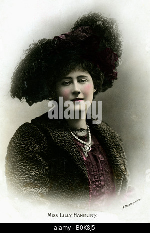 Lily Hanbury (1874-1908), la actriz inglesa, a principios del siglo xx.Artista: Reinhold Thiele Foto de stock