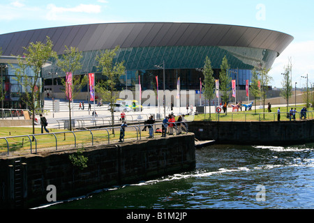 Echo Arena y BT Convention Centre Liverpool waterfront lugar inglaterra gb Foto de stock