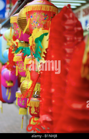 Hong Kong Mercado Stanley colores y texturas Foto de stock