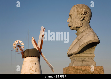 Busto del rey Christian IX, National Memorial, 1864, Guerra Prussian-Danish Dybbøl Dybbøl, trincheras, al sur de Jutlandia, Dinamarca