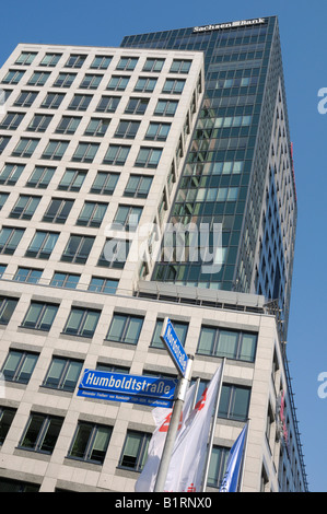 Sachsenbank, Leipzig, Sajonia, Alemania, Europa Foto de stock
