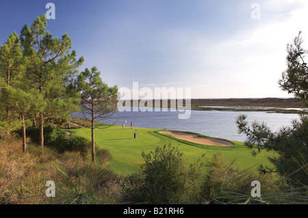 El hoyo 6 en S. Lourenco campo de golf en el Algarve Portugal