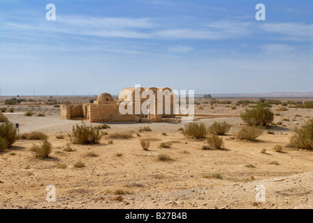 Castillo del desierto Qasr Amra omeyas Hunting Lodge árabe saudita Jordania Foto de stock