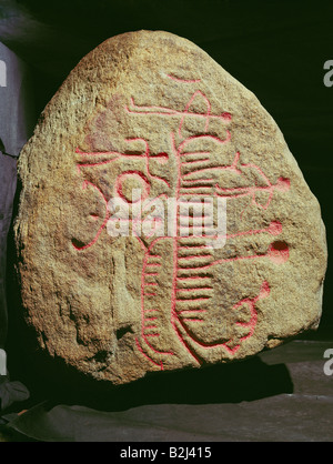 Eon, petrógrafos, la edad tardía del bonze, 1400 - 400 AC, Engelstrup, Zelanda, Museo Nacional, Copenhague, Dinamarca, religión, sol, barco, hombres, Sjaeland, petrografía, histórico, histórico,