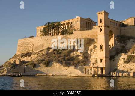El antiguo Hospital Naval Bighi, Grand Harbour, Malta Foto de stock