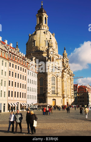 Iglesia de Nuestra Señora, Frauenkirche, Dresden, Alemania Foto de stock