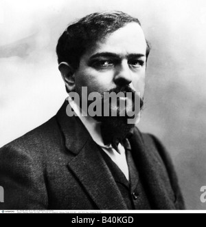 Debussy, Claude, 22.8.1862 - 25.3.1918, compositor francés, retrato, Foto de stock