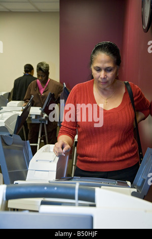 La votación en las elecciones presidenciales de 2008 Foto de stock