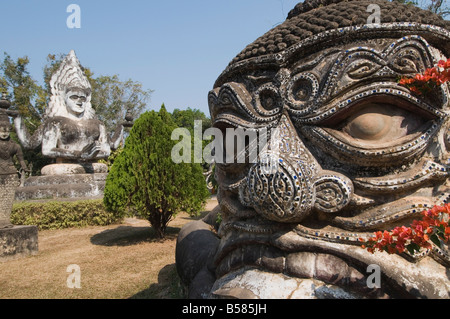 Buda Parque, Xieng Khuan, Vientiane, Laos, Indochina, en el sudeste de Asia, Asia Foto de stock