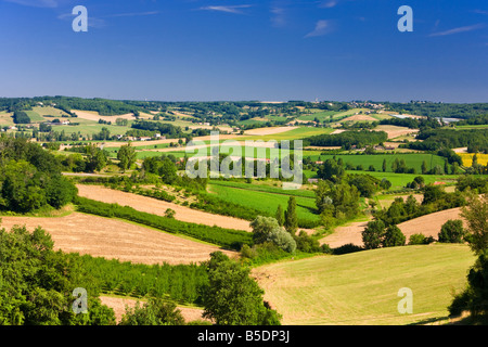 El paisaje de Tarn et Garonne, Francia Europa en verano