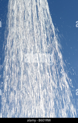 Gotas de agua en una ducha