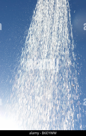 Gotas de agua en una ducha