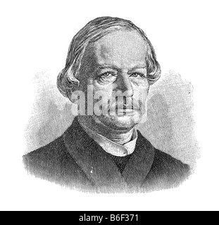 Gustav Freytag, 13. Juli 1816 en Kreuzburg, Oberschlesien, heute Kluczbork - 30. De abril de 1895 en Wiesbaden Foto de stock